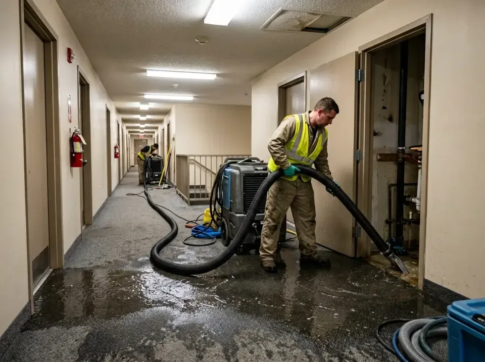 multi-unit-apartment-hallway-f-005 — frequently asked questions, Emergency Burst Pipe Water Extraction & Removal in Tobaccov…